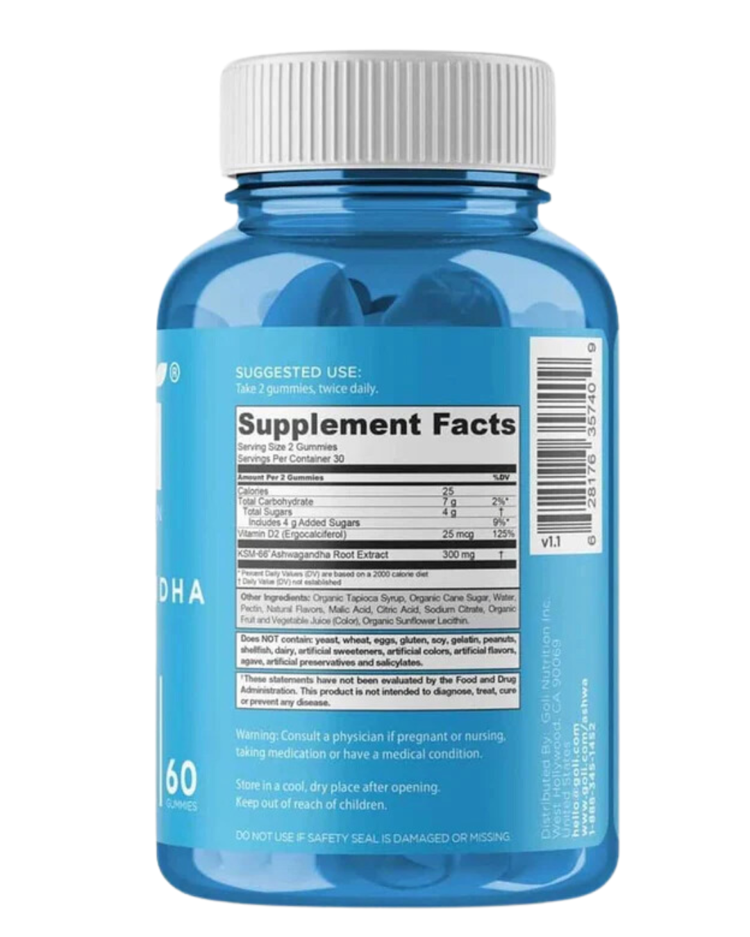 Gomitas Ashwagandha Goli | Relajación y Equilibrio