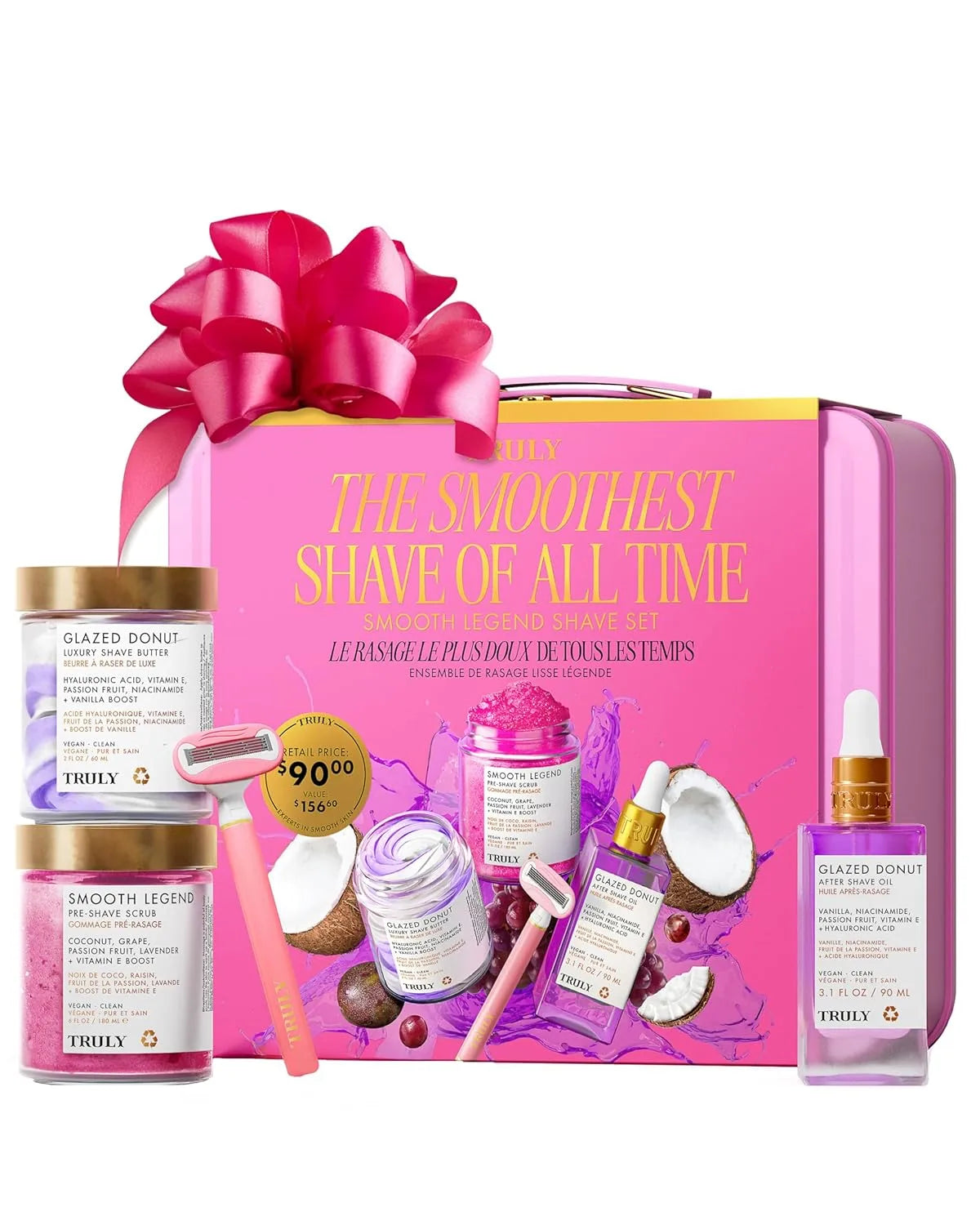 Kit Completo Truly de Afeitado Hidratante para Piel Suave y Sin Irritación